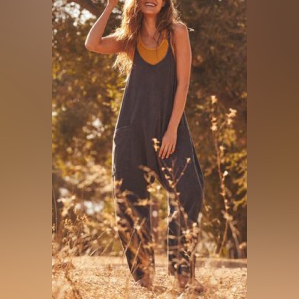 Free people hot shot onesie in washed black xs - sold out